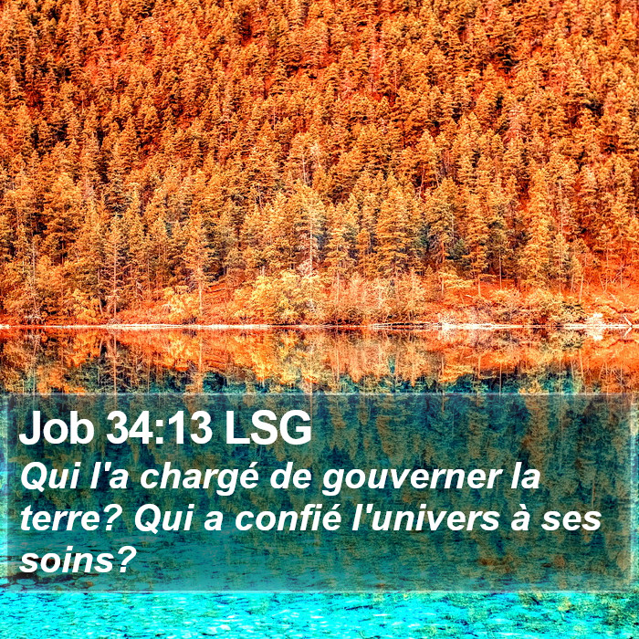 Job 34:13 LSG Bible Study