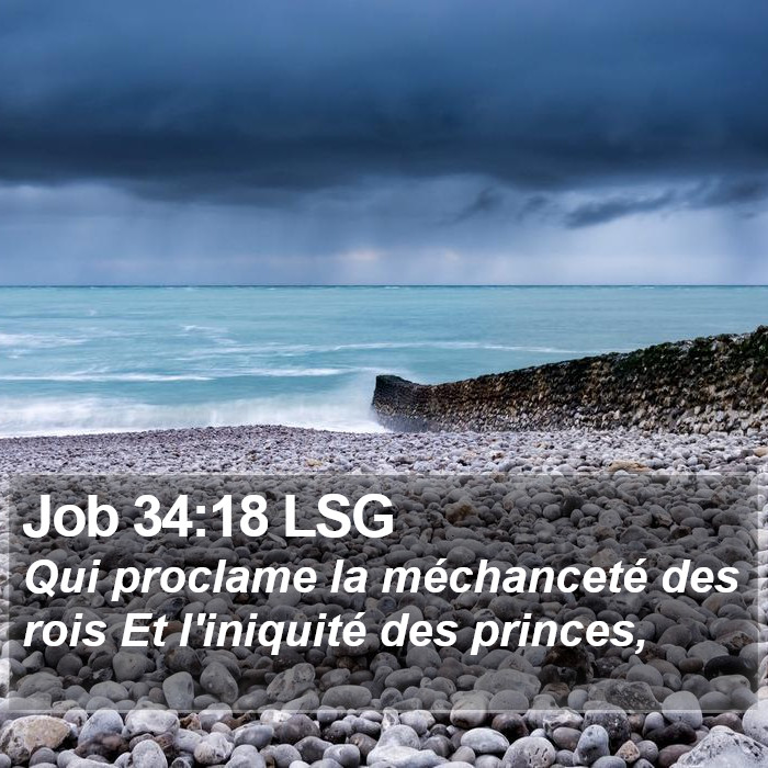 Job 34:18 LSG Bible Study