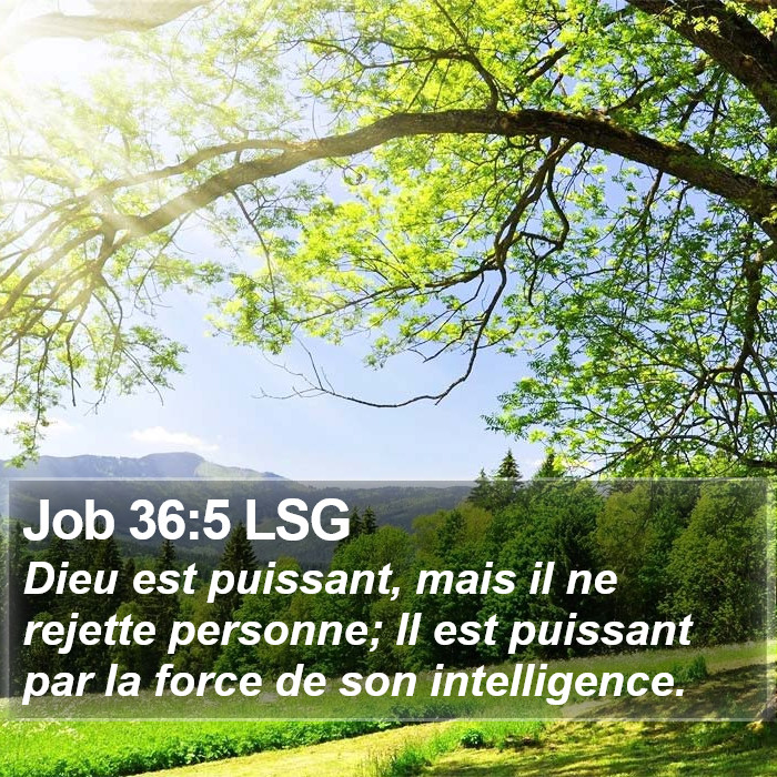 Job 36:5 LSG Bible Study