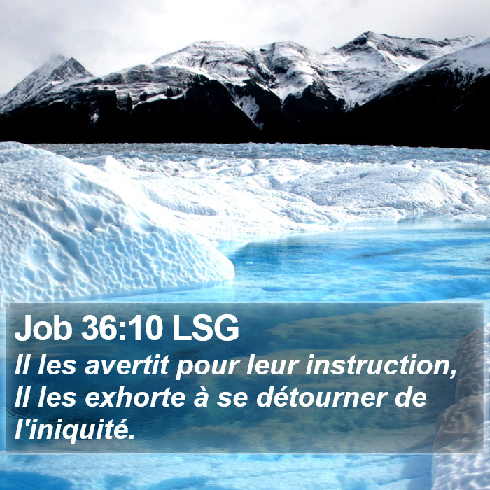 Job 36:10 LSG Bible Study