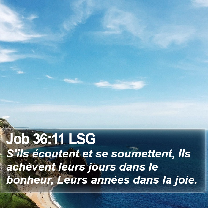 Job 36:11 LSG Bible Study