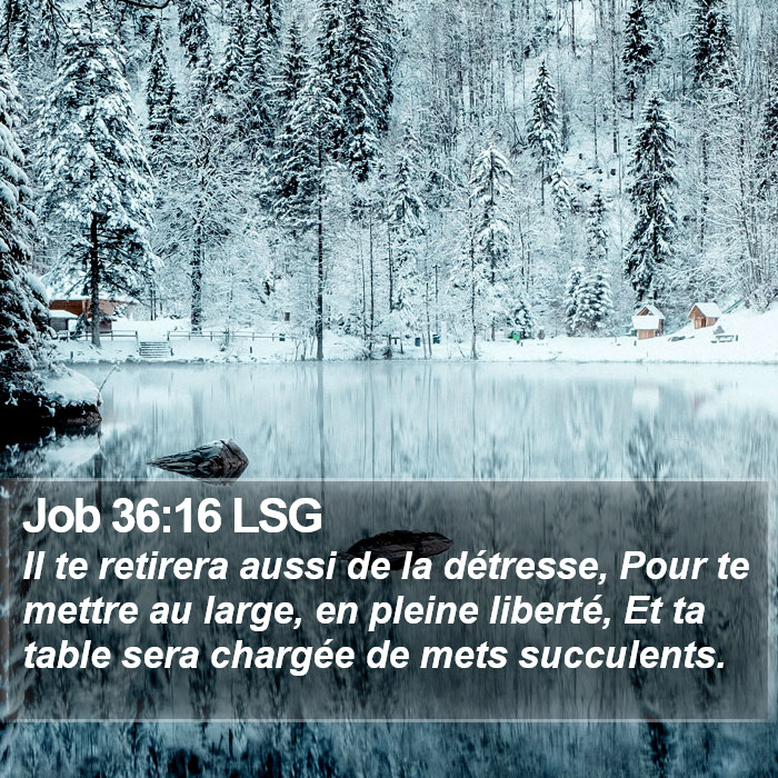 Job 36:16 LSG Bible Study