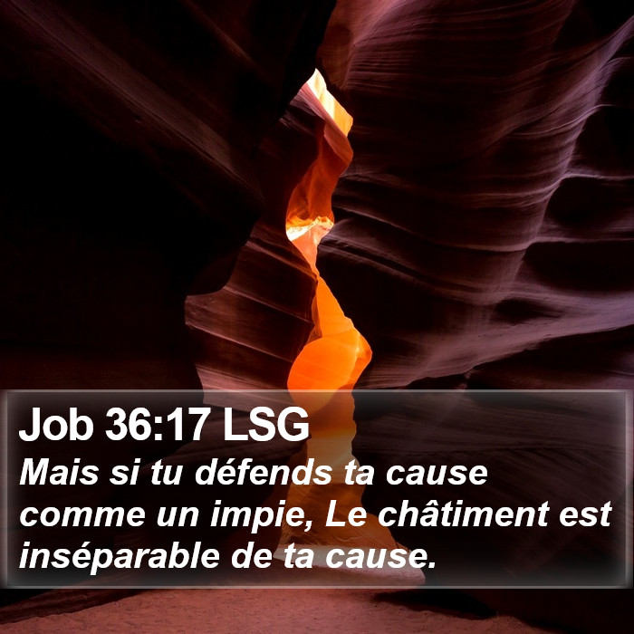 Job 36:17 LSG Bible Study