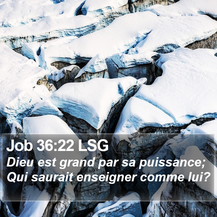 Job 36:22 LSG Bible Study