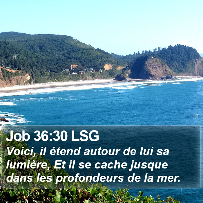 Job 36:30 LSG Bible Study