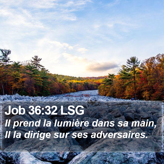 Job 36:32 LSG Bible Study