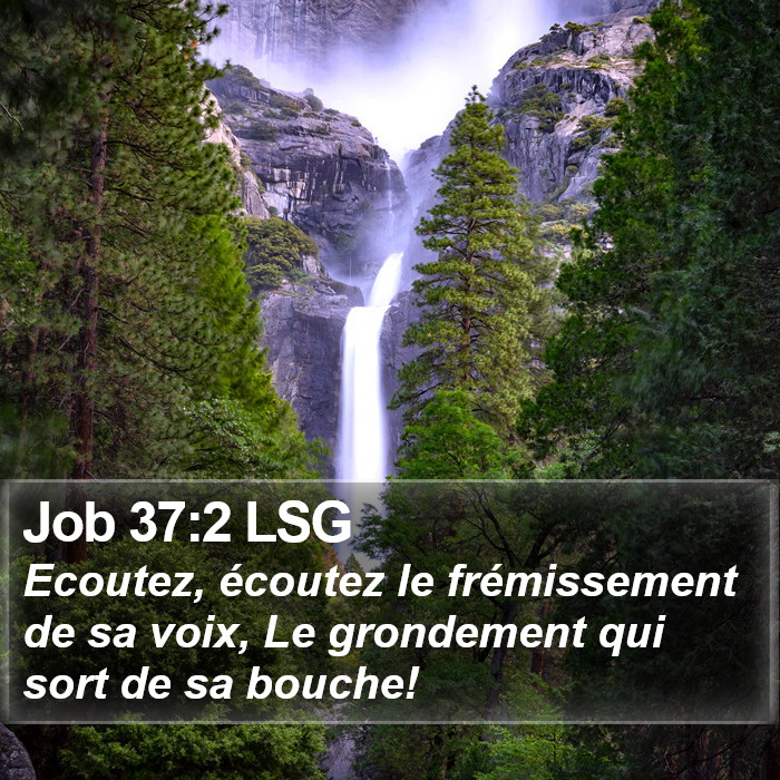 Job 37:2 LSG Bible Study