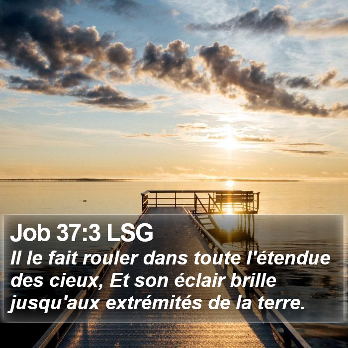 Job 37:3 LSG Bible Study