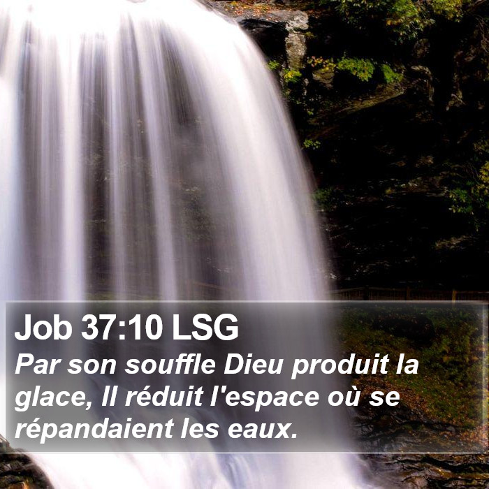 Job 37:10 LSG Bible Study