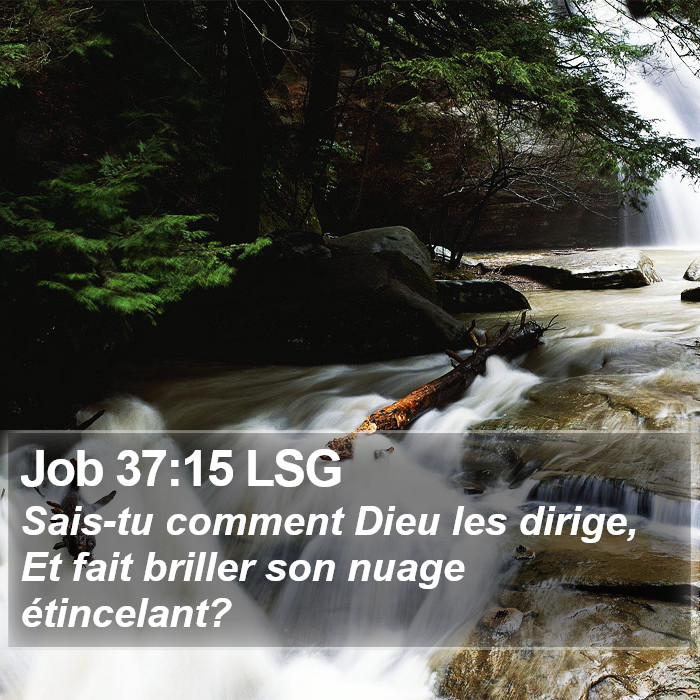 Job 37:15 LSG Bible Study