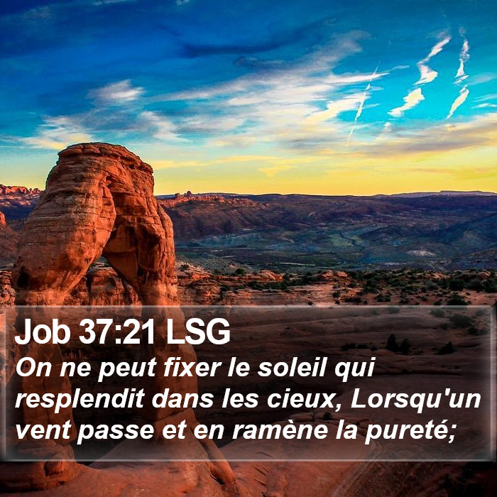 Job 37:21 LSG Bible Study