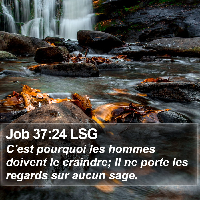 Job 37:24 LSG Bible Study