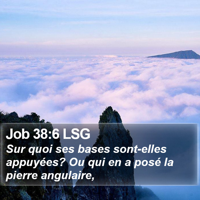 Job 38:6 LSG Bible Study