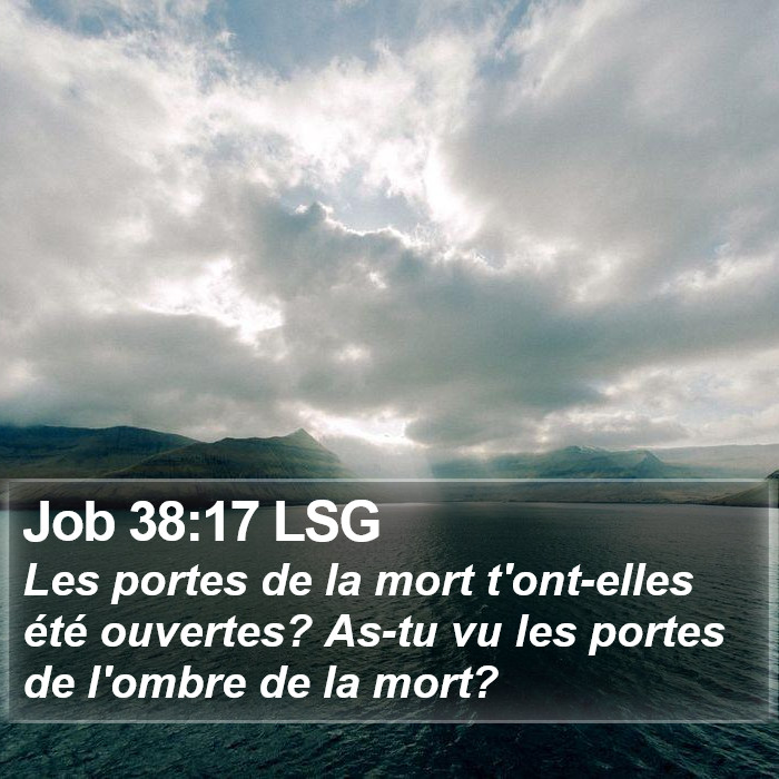 Job 38:17 LSG Bible Study