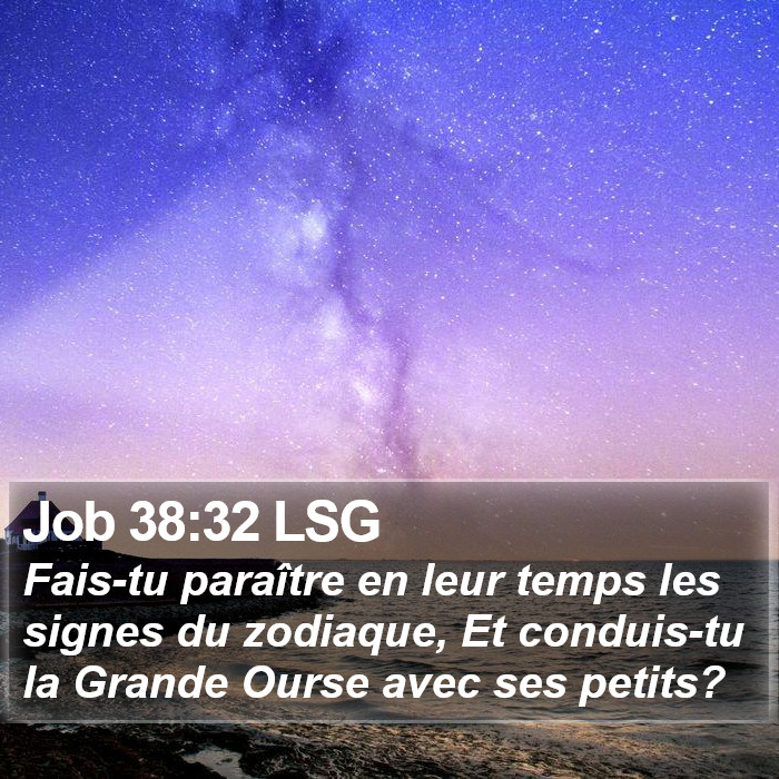 Job 38:32 LSG Bible Study