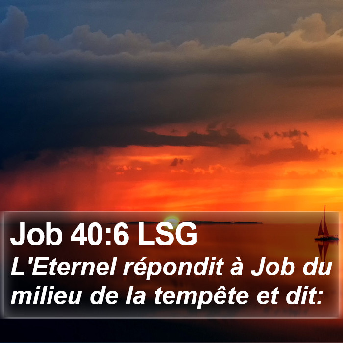 Job 40:6 LSG Bible Study