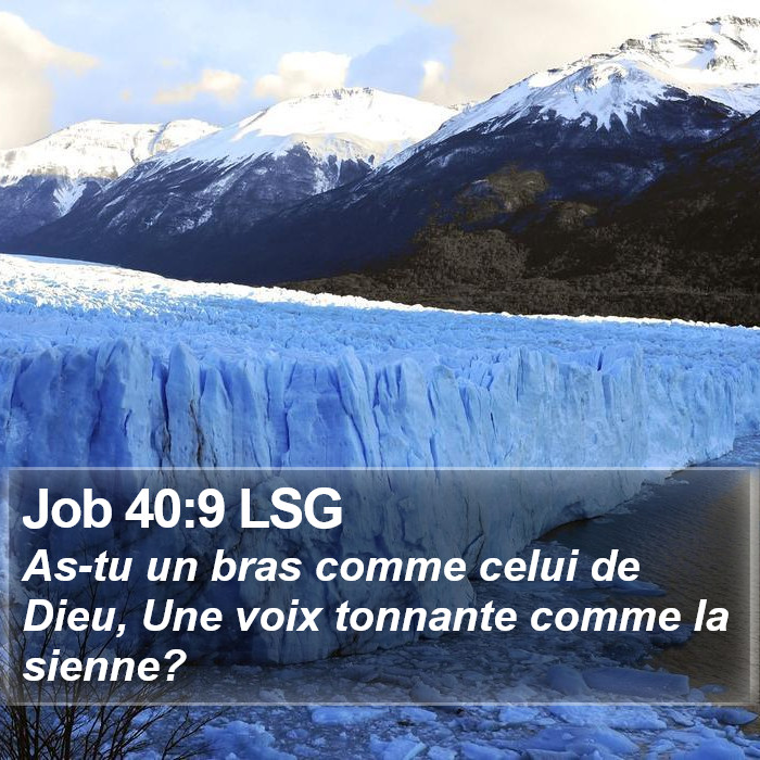 Job 40:9 LSG Bible Study