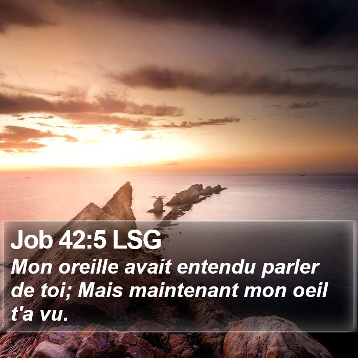 Job 42:5 LSG Bible Study