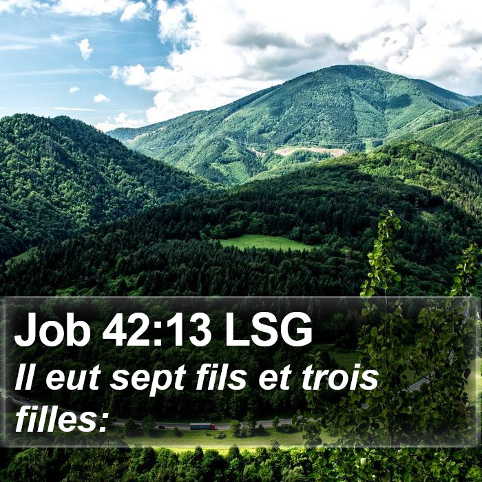 Job 42:13 LSG Bible Study