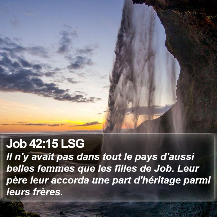 Job 42:15 LSG Bible Study