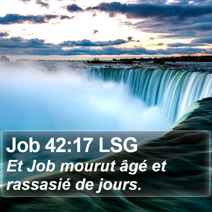 Job 42:17 LSG Bible Study