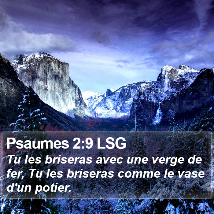 Psaumes 2:9 LSG Bible Study