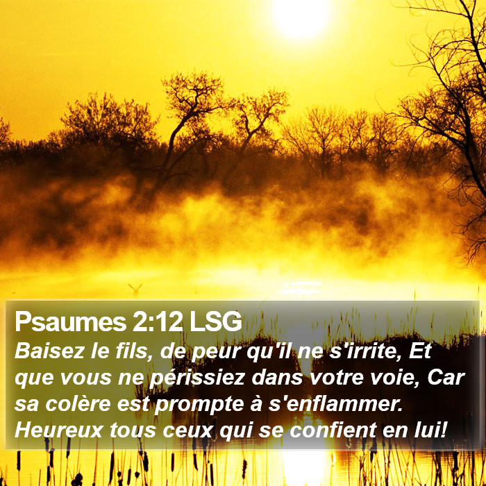 Psaumes 2:12 LSG Bible Study