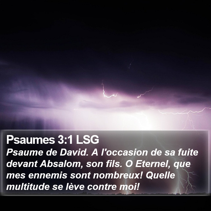 Psaumes 3:1 LSG Bible Study