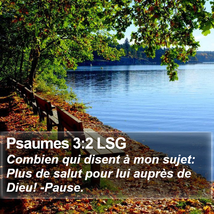 Psaumes 3:2 LSG Bible Study