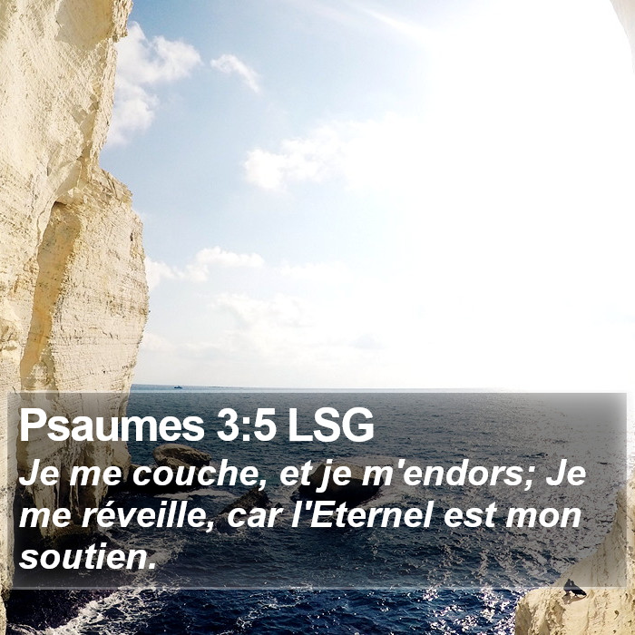 Psaumes 3:5 LSG Bible Study