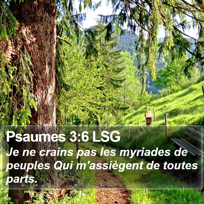 Psaumes 3:6 LSG Bible Study