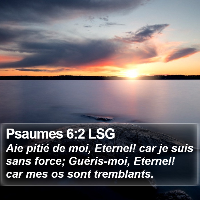 Psaumes 6:2 LSG Bible Study