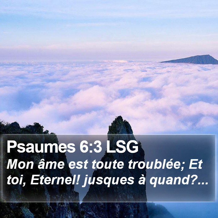 Psaumes 6:3 LSG Bible Study