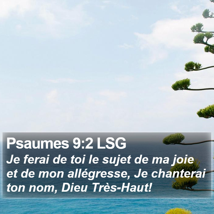 Psaumes 9:2 LSG Bible Study