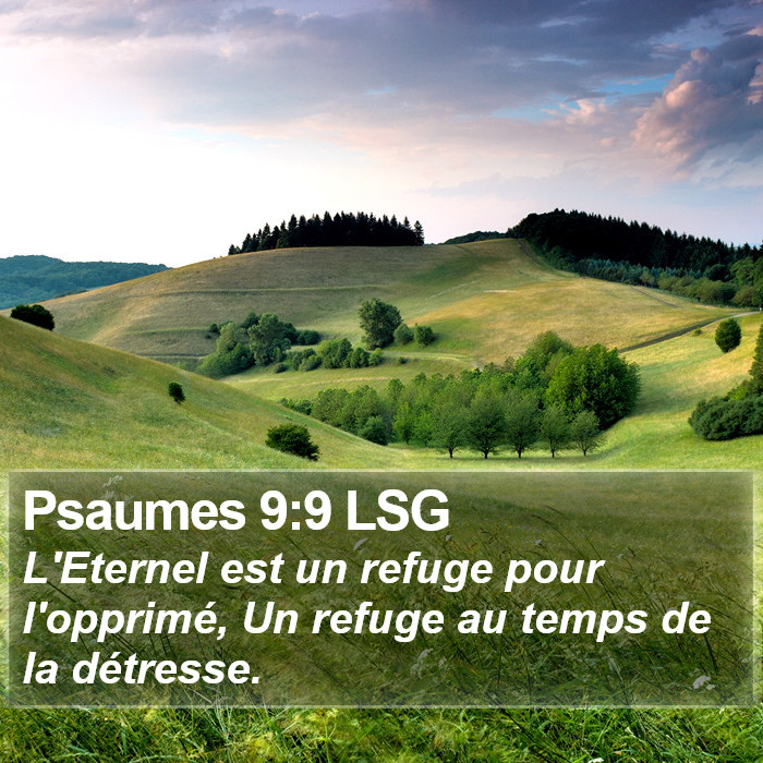 Psaumes 9:9 LSG Bible Study
