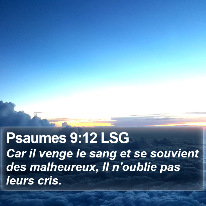 Psaumes 9:12 LSG Bible Study
