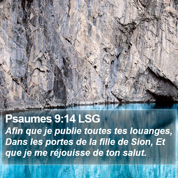 Psaumes 9:14 LSG Bible Study