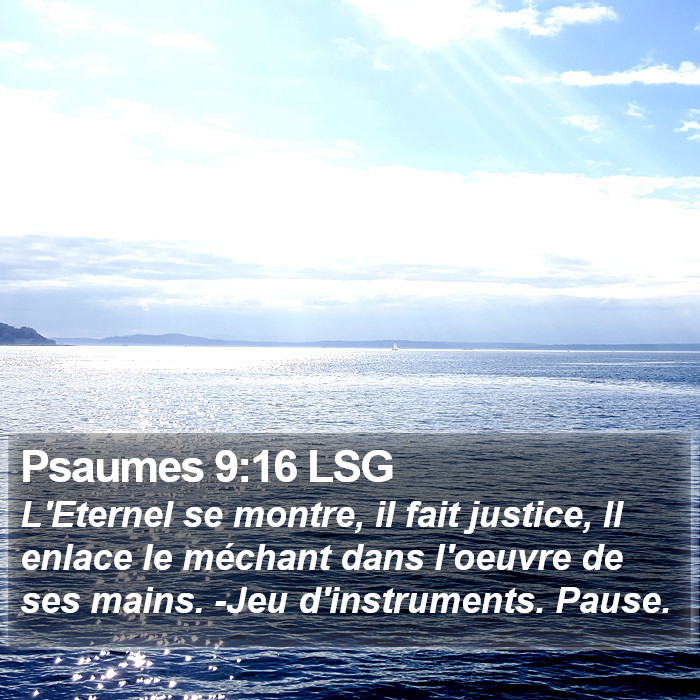 Psaumes 9:16 LSG Bible Study