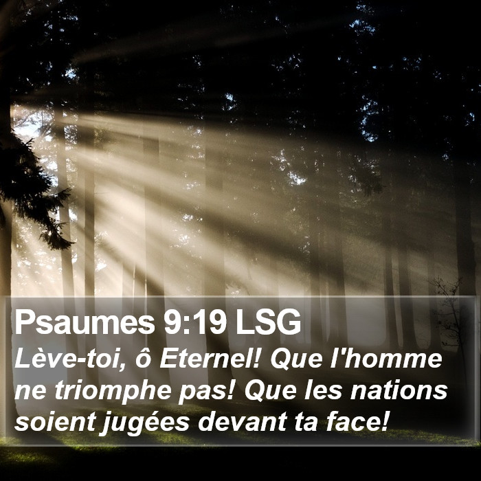 Psaumes 9:19 LSG Bible Study