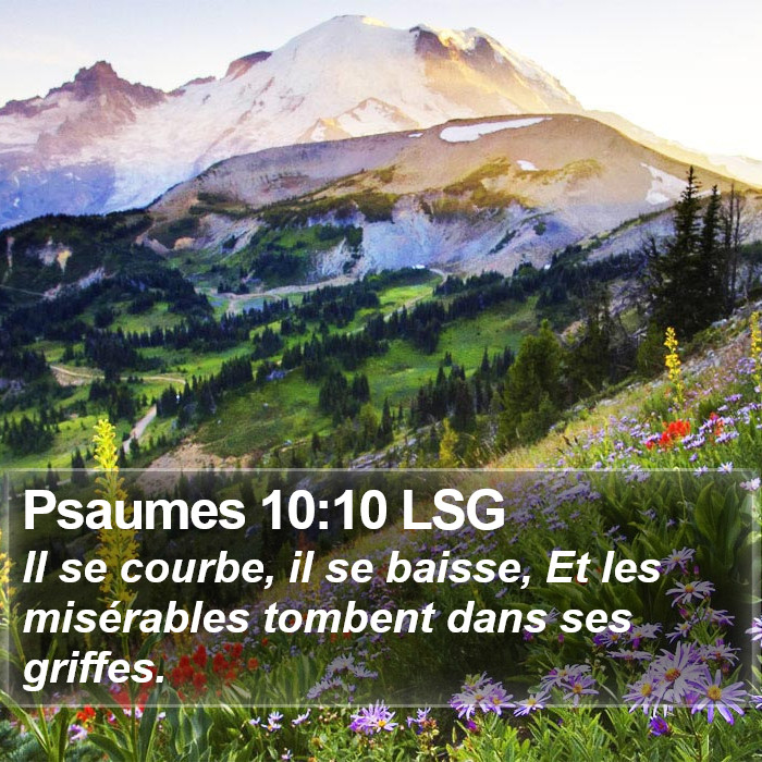 Psaumes 10:10 LSG Bible Study