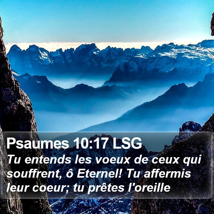 Psaumes 10:17 LSG Bible Study