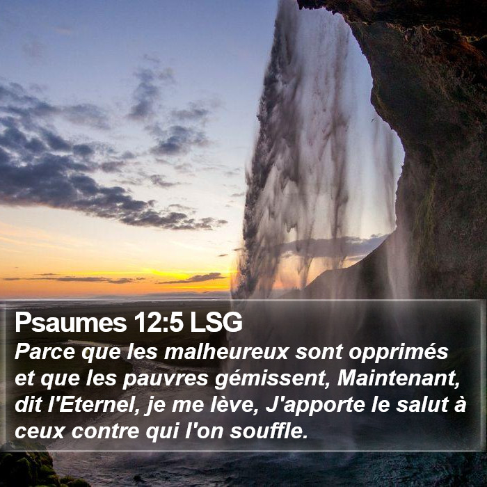 Psaumes 12:5 LSG Bible Study