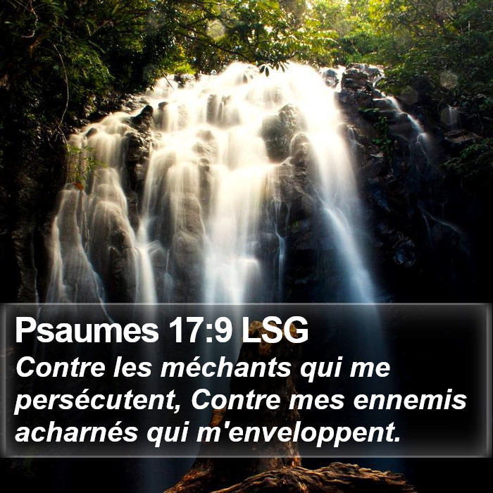 Psaumes 17:9 LSG Bible Study