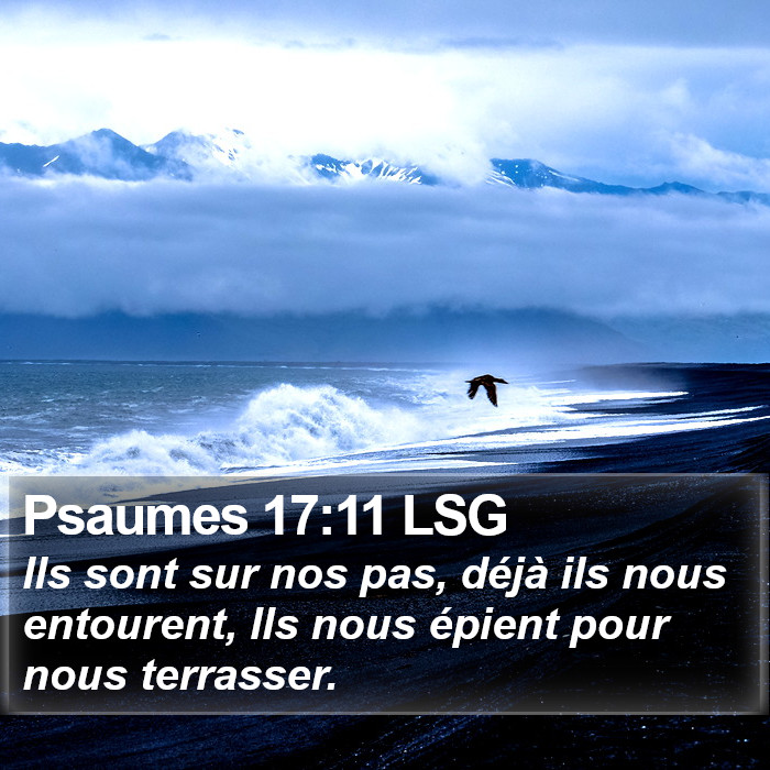 Psaumes 17:11 LSG Bible Study