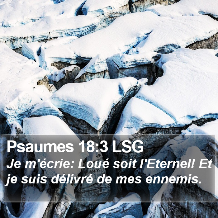 Psaumes 18:3 LSG Bible Study