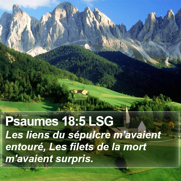 Psaumes 18:5 LSG Bible Study