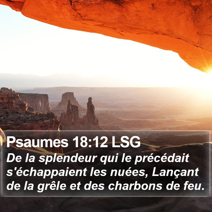 Psaumes 18:12 LSG Bible Study