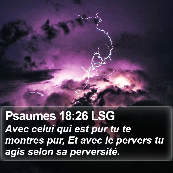 Psaumes 18:26 LSG Bible Study