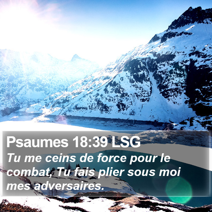 Psaumes 18:39 LSG Bible Study