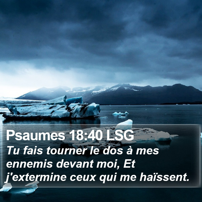 Psaumes 18:40 LSG Bible Study